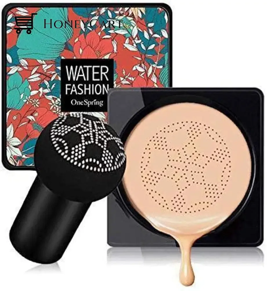 Air Cushion CC Cream Mushroom Head Foundation, Moisturizing BB Cream Makeup Long Lasting Matte Concealer