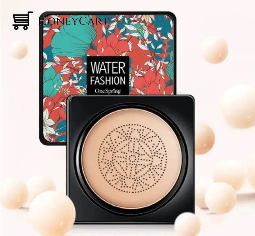 Air Cushion CC Cream Mushroom Head Foundation, Moisturizing BB Cream Makeup Long Lasting Matte Concealer