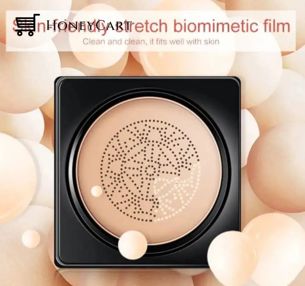 Air Cushion CC Cream Mushroom Head Foundation, Moisturizing BB Cream Makeup Long Lasting Matte Concealer