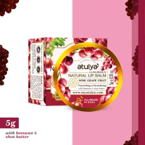 atulya Wine Grape Lip Balm - 5gm (Buy Any3 Products & Save Rs.300 Use code : RS300)