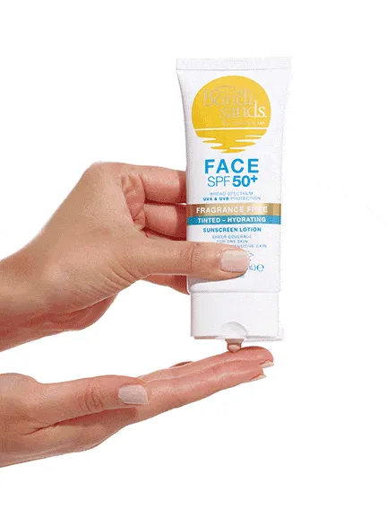 BONDI SANDS SPF 50  FRAGRANCE FREE HYDRATING TINTED FACE LOTION