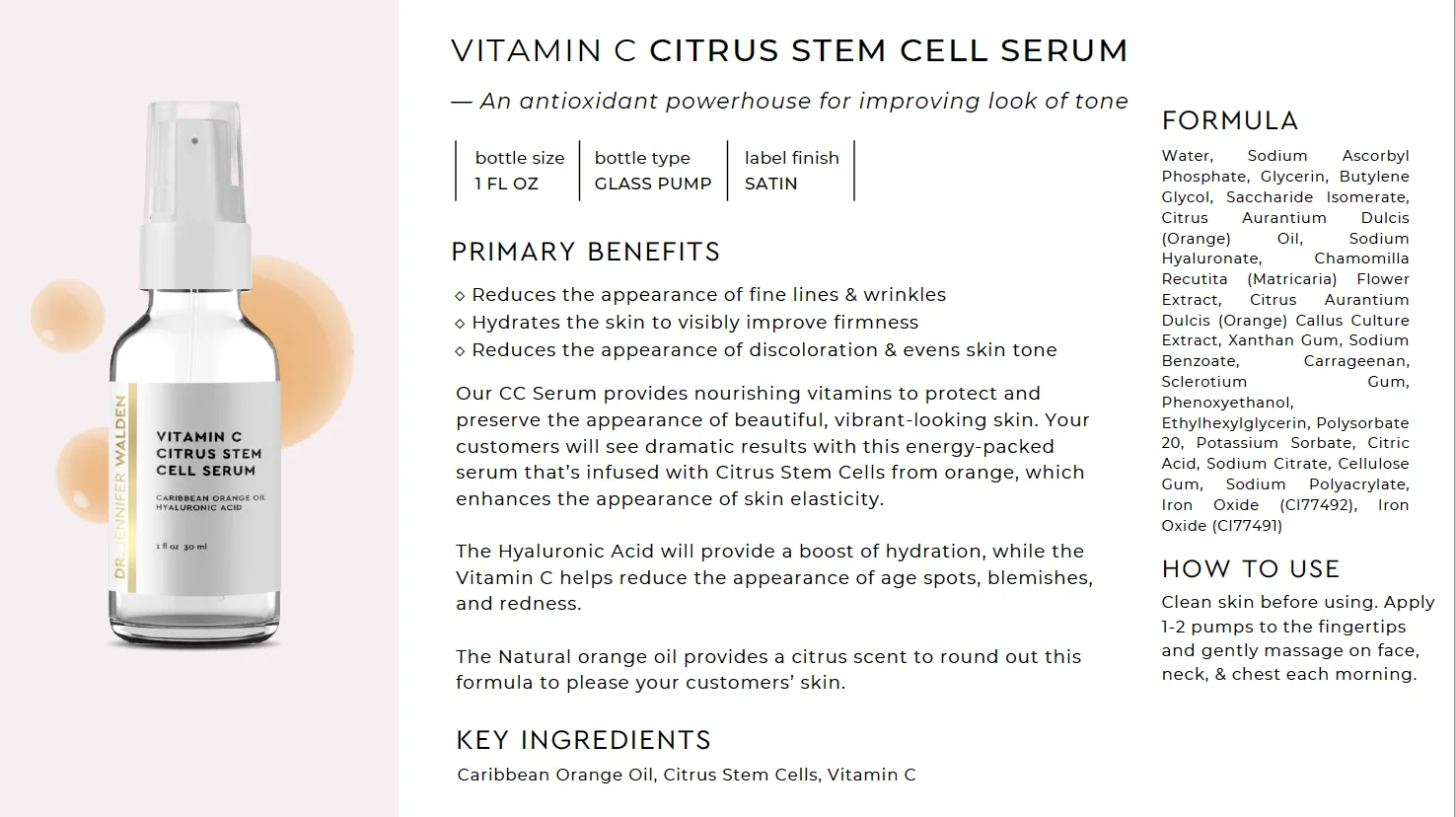 Citrus Stem Cell Serum with Vitamin C