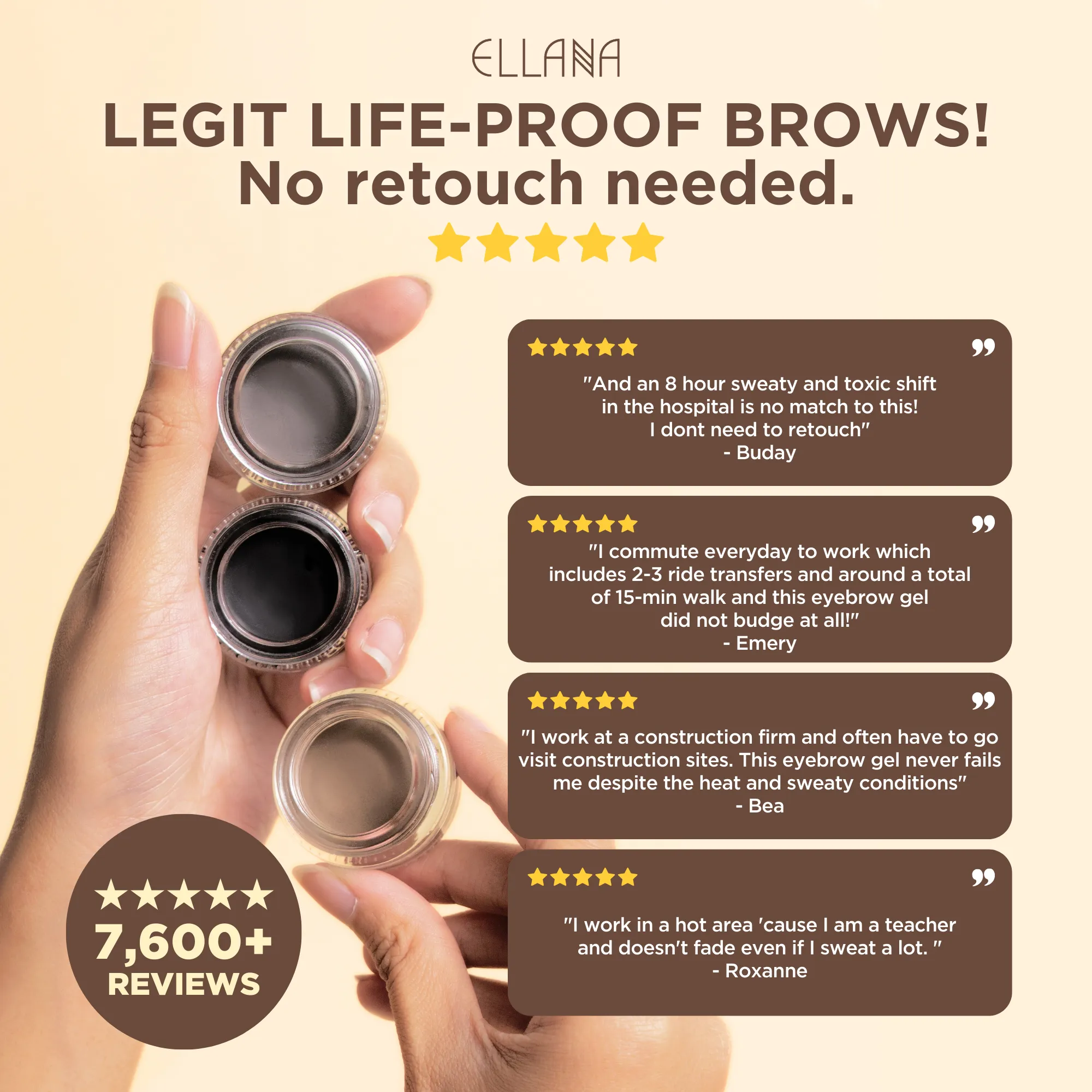 Eye Brow/Line | 2-in-1 Eyebrow/Eyeliner Gel with Castor & Marula Oil