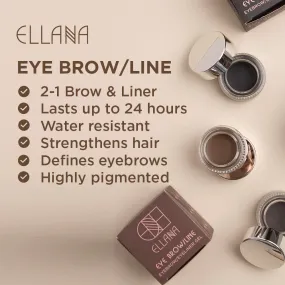 Eye Brow/Line | 2-in-1 Eyebrow/Eyeliner Gel with Castor & Marula Oil