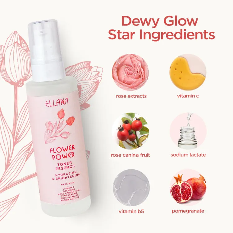 Flower Power Toner Essence, Hydrates and Brightens