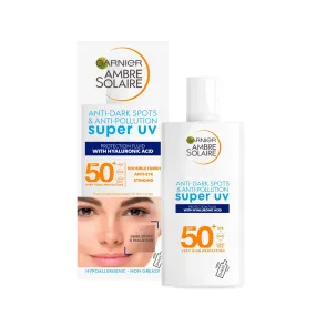 GARNIER AMBRE SOLAIRE ANTI-DARK SPOTS & ANTI-POLLUTION SUPER UV PROTECTION FLUID