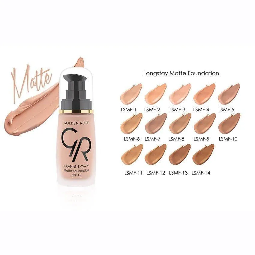 Golden Rose - Longstay Matte Foundation- 4