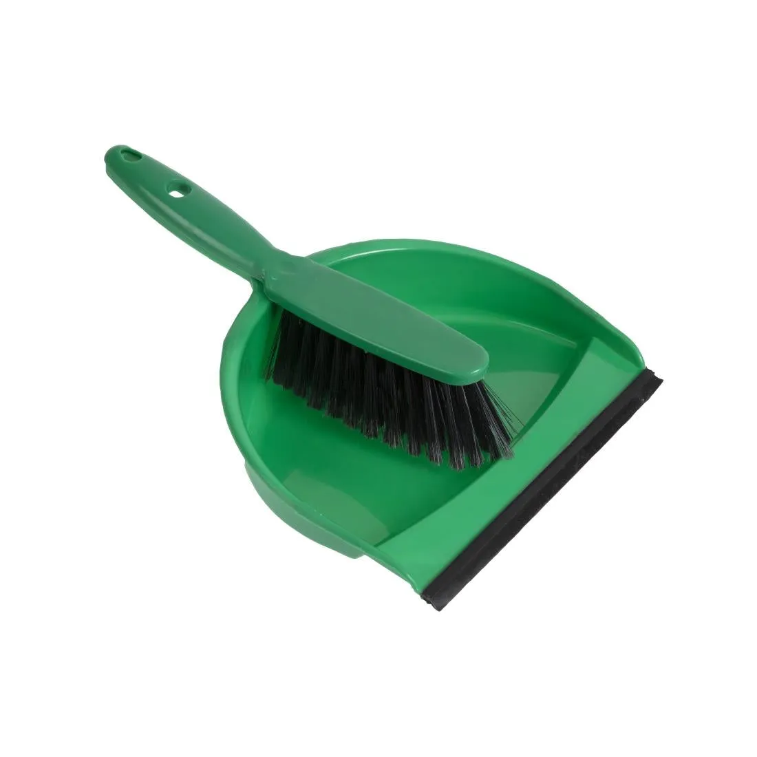 Jantex Soft Dustpan and Brush Set Green