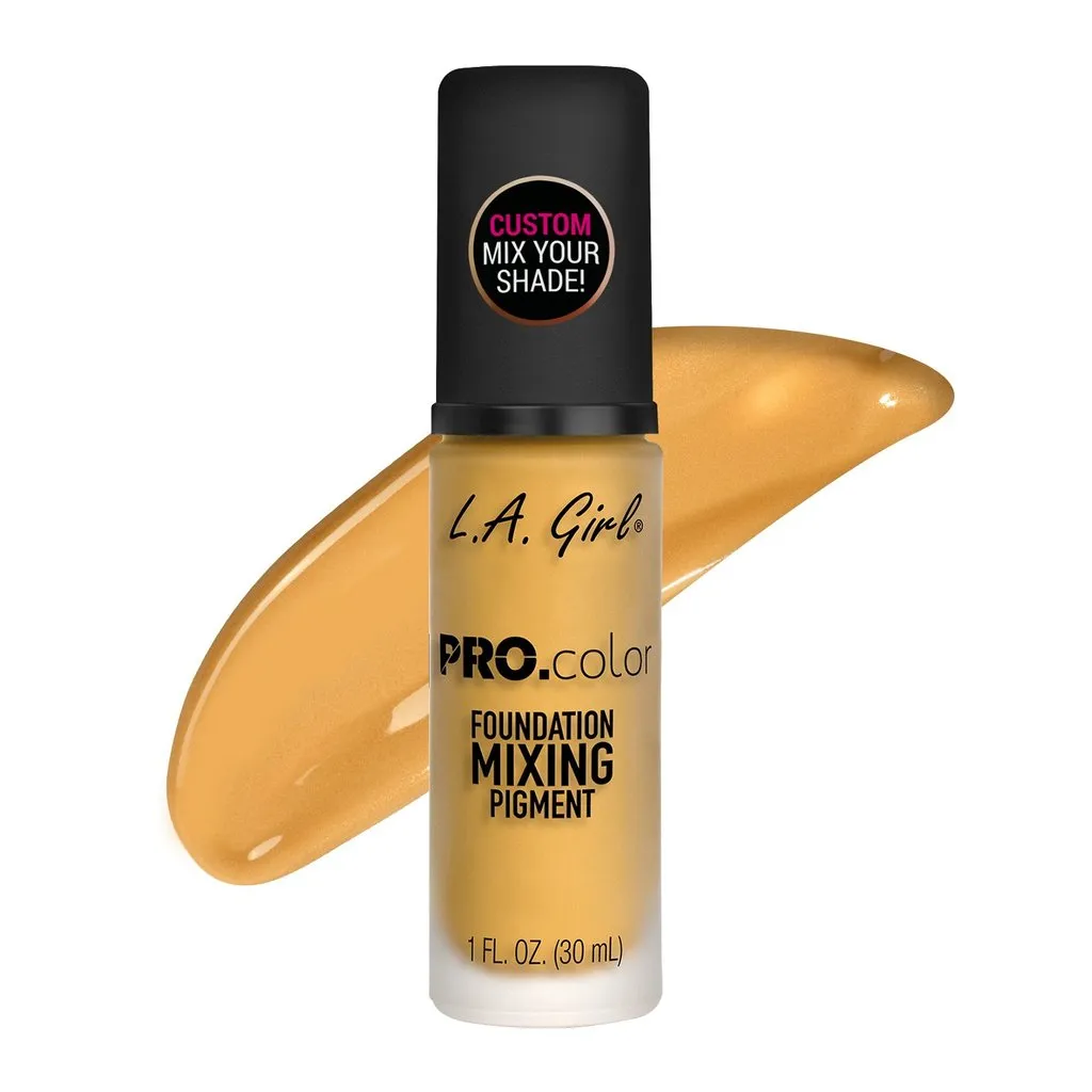 L.A. GIRL - PRO.color Foundation Mixing Pigment Yellow - 1 fl. oz. (30ml)