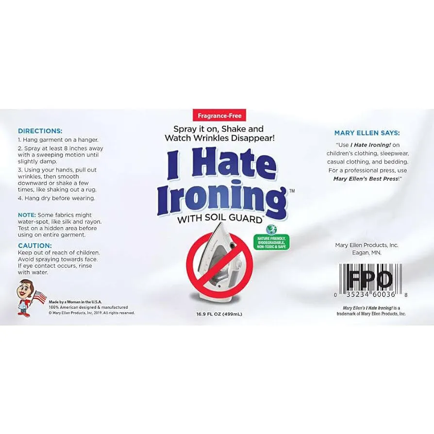 Mary Ellen's I Hate Ironing! 16.9fl oz (499ml)