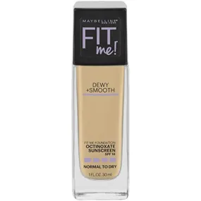 MAYBELLINE - Fit Me Dewy   Smooth Foundation Light Beige - 1 fl oz (30 ml)