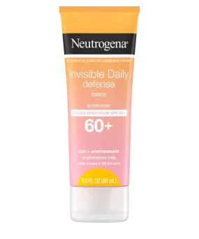 Neutrogena Invisible Daily Defense Sunscreen Lotion SPF 60  88mL