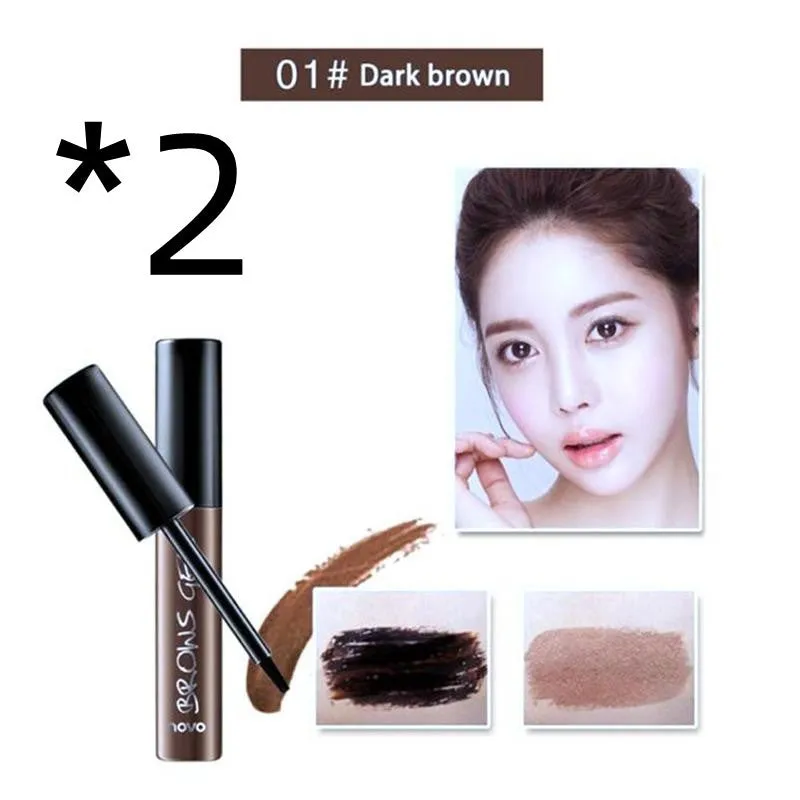 Peel Off Brown Black Eye Brow Tattoo Tint Waterproof Long-lasting Professional Eyebrow Gel Cream Mascara Eye Makeup Cosmetics