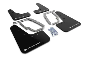 Rally Armor 17  Tesla Model 3 UR Black Mud Flap w/ White Logo