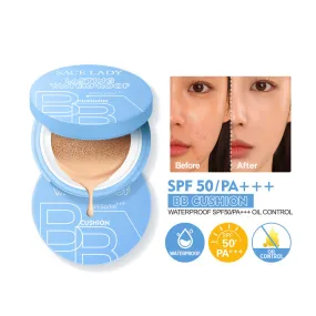 SACE LADY Lasting Waterproof BB Cushion – SPF 50  PA    Oil Control, Natural Matte Finish