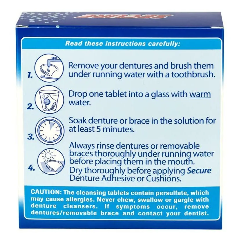 Secure® Cleansing Tablet, 32 Count