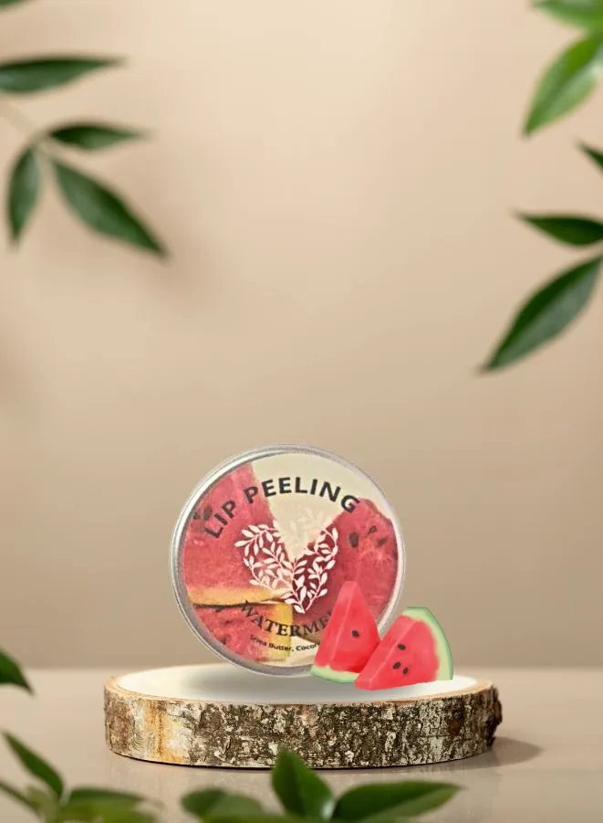 Soap&Friends Natural Watermelon Lip Scrub for Soft, Smooth Lips, 15ml