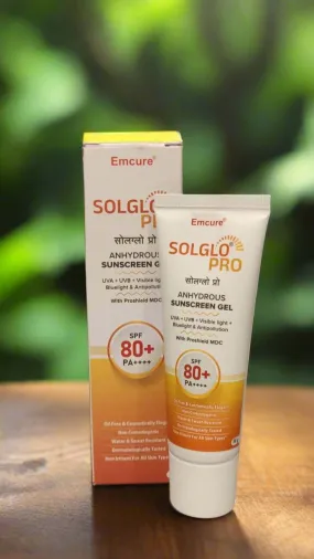 Solglo Pro Anhydrous Sunscreen Gel SPF 80 