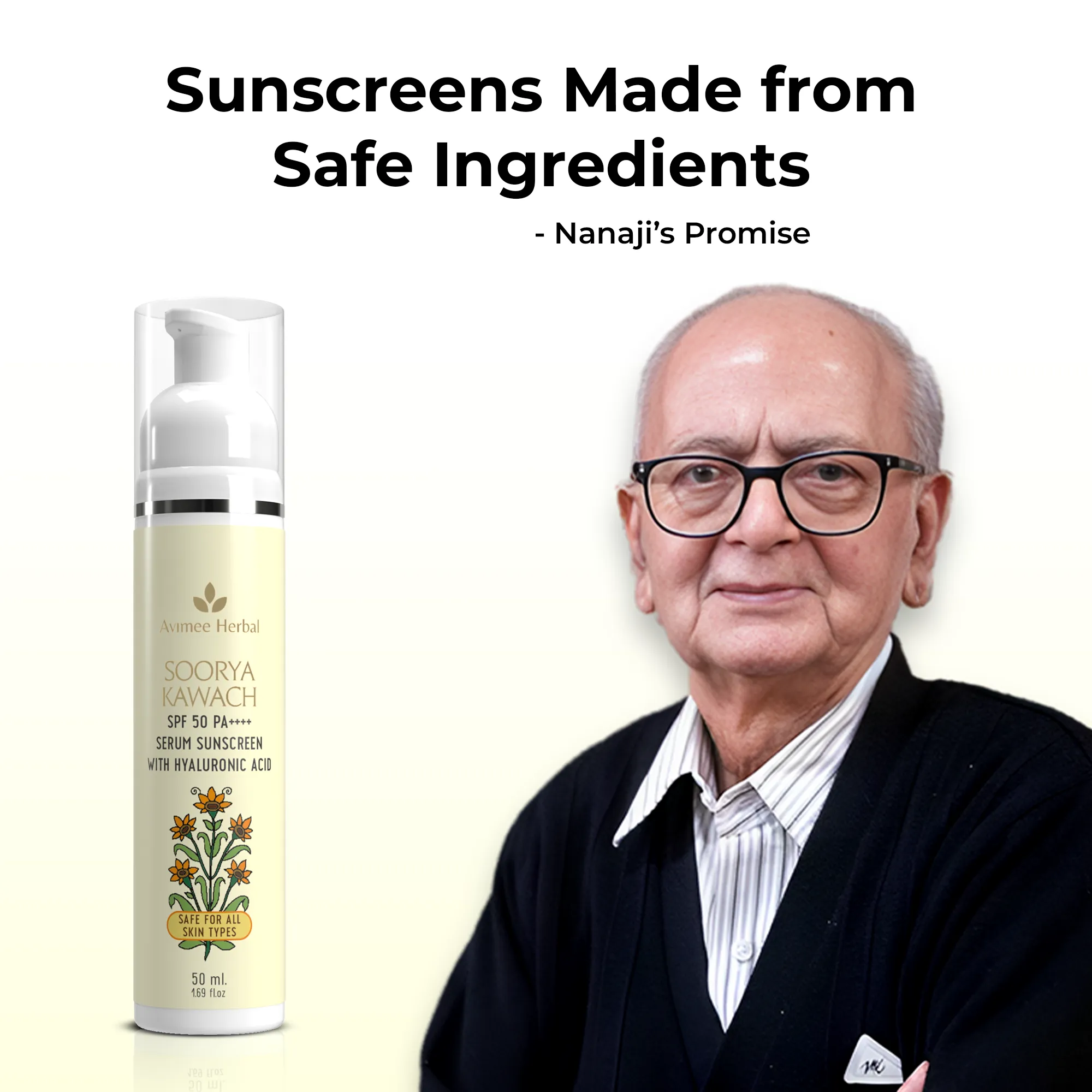 Soorya Kawach SPF 50 PA     Hyaluronic Acid Serum Sunscreen